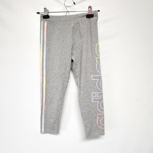 Adidas Girls Gray & Multicolor Legging Youth Size Large (14)